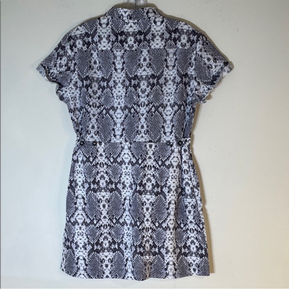 Free People Boho Linen-Cotton Snakeskin Summer Dress. Small. NWT. - Picture 9 of 12